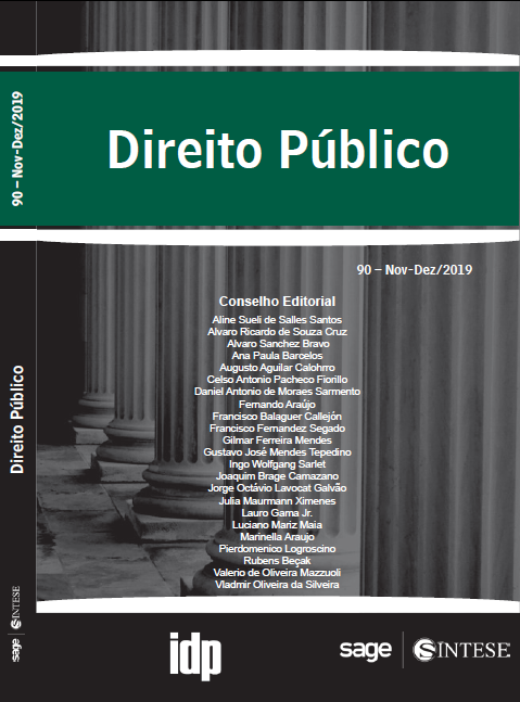 					Visualizar v. 16 n. 90 (2019): Proteção de Dados e Inteligência Artificial: Perspectivas Éticas e Regulatórias - Volume I
				